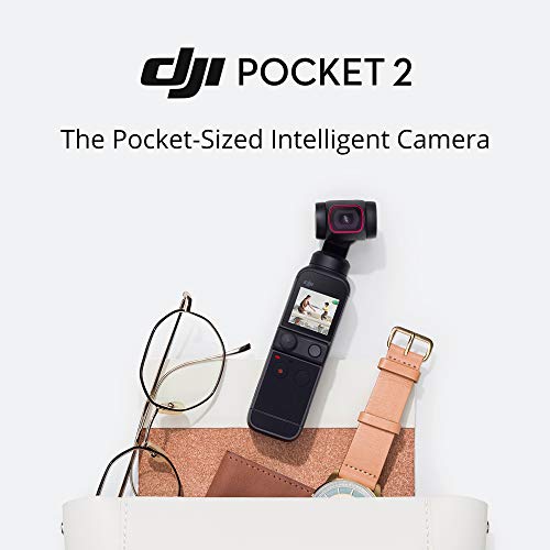 DJI Pocket 2 - Compact 3-Axis Gimbal Stabilizer with 4K Digital camera, 1/1.7” CMOS Sensor, 64MP Pictures, Moveable Design, ActiveTrack 3.0, Glamour Results, Supreme for YouTube and TikTok...