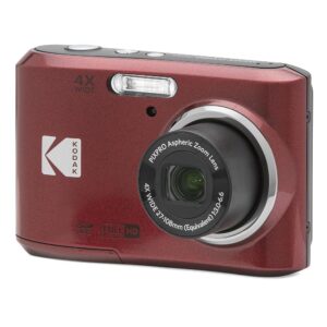 KODAK PIXPRO FZ45-RD 16MP Digital Digital camera with 4X Optical Zoom, 27mm Large Angle Lens, and a couple of.7-Inch LCD Display screen (Purple)