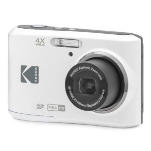 KODAK PIXPRO FZ45-WH 16MP Digital Digital camera with 4X Optical Zoom, 27mm Vast Angle Lens, and a couple of.7-Inch LCD Display (White)