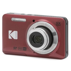 KODAK PIXPRO FZ55-RD 16MP Digital Digicam with 5X Optical Zoom, 28mm Broad Angle Lens, 1080P Full HD Video, and a couple of.7″ LCD Display for Vlogging (Purple) – Packaging Might Differ