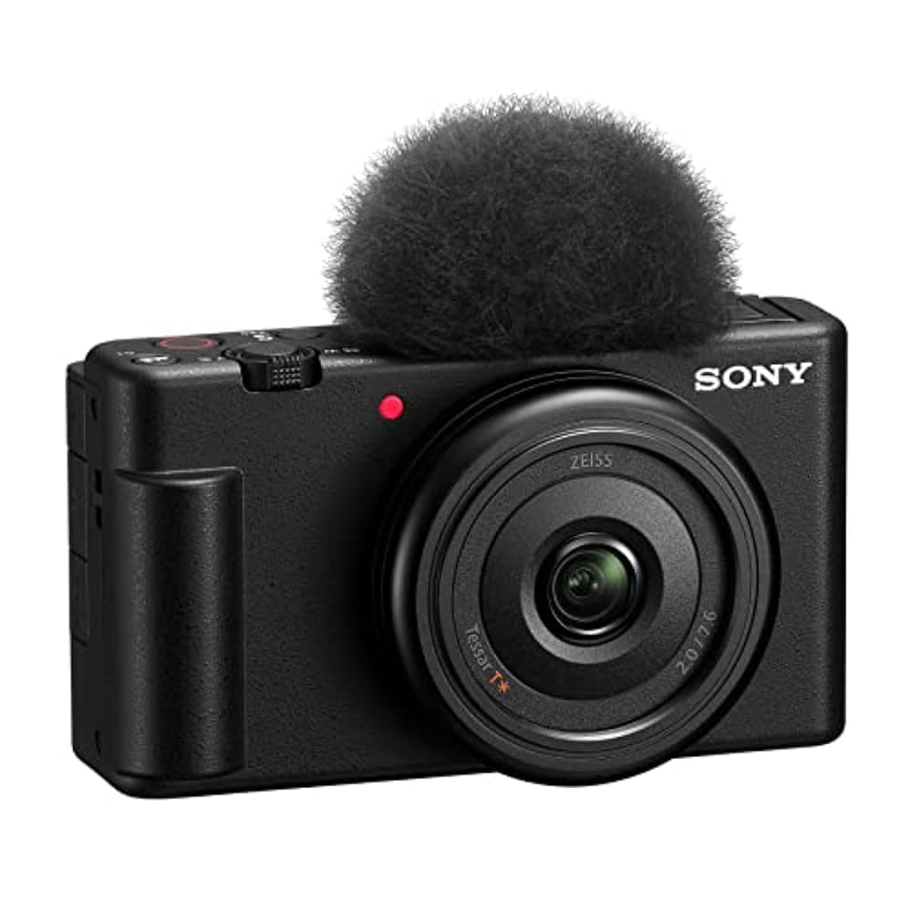 Sony ZV-1F Black Vlog Digicam Designed for Content material Creators and Vloggers